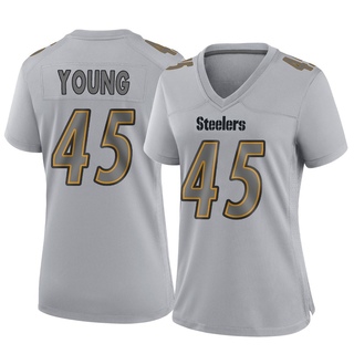 Game Craig Young Women's Pittsburgh Steelers Atmosphere Fashion Jersey - Gray