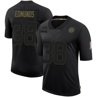 Limited Terrell Edmunds Youth Pittsburgh Steelers 2020 Salute To Service Jersey - Black